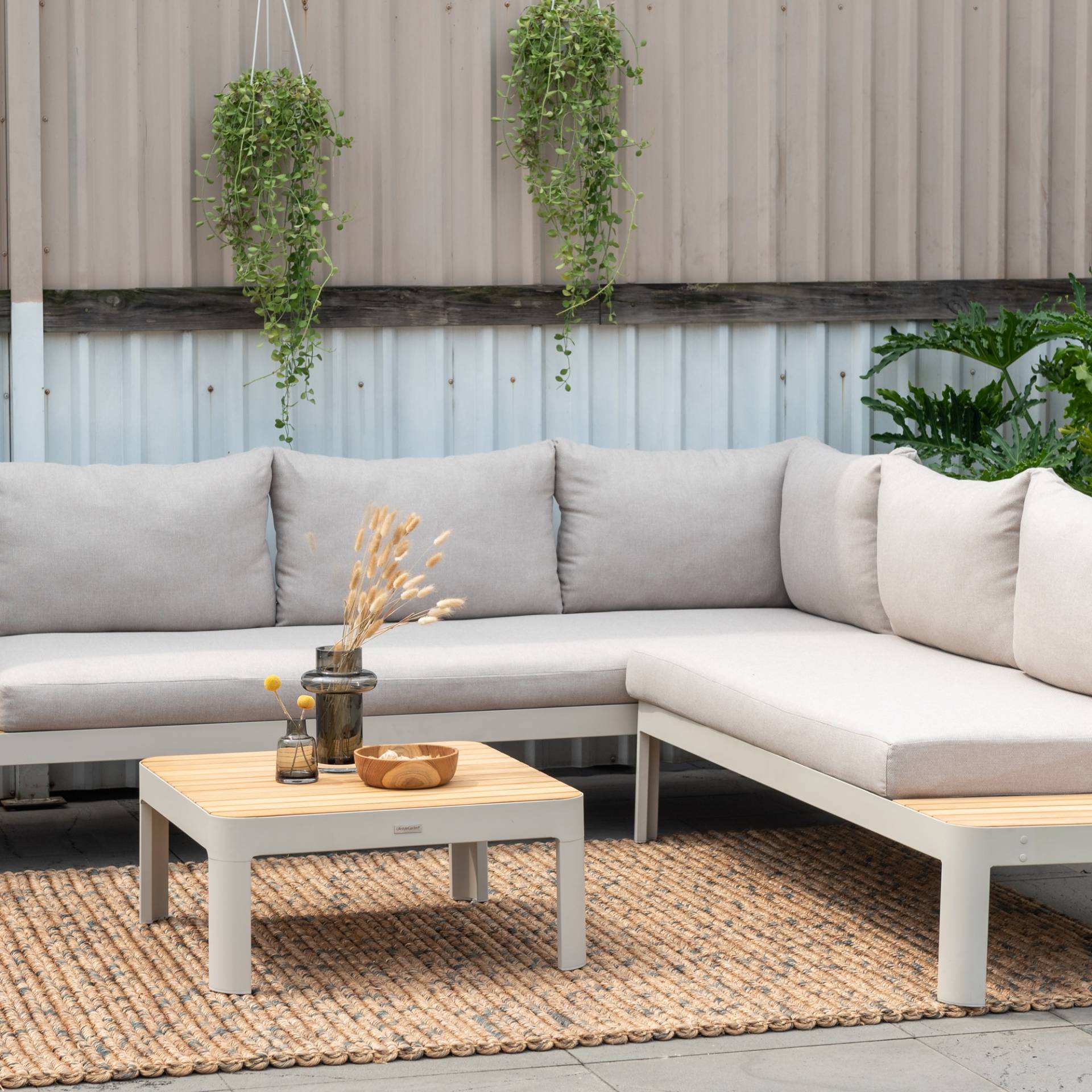 Patio sofa set