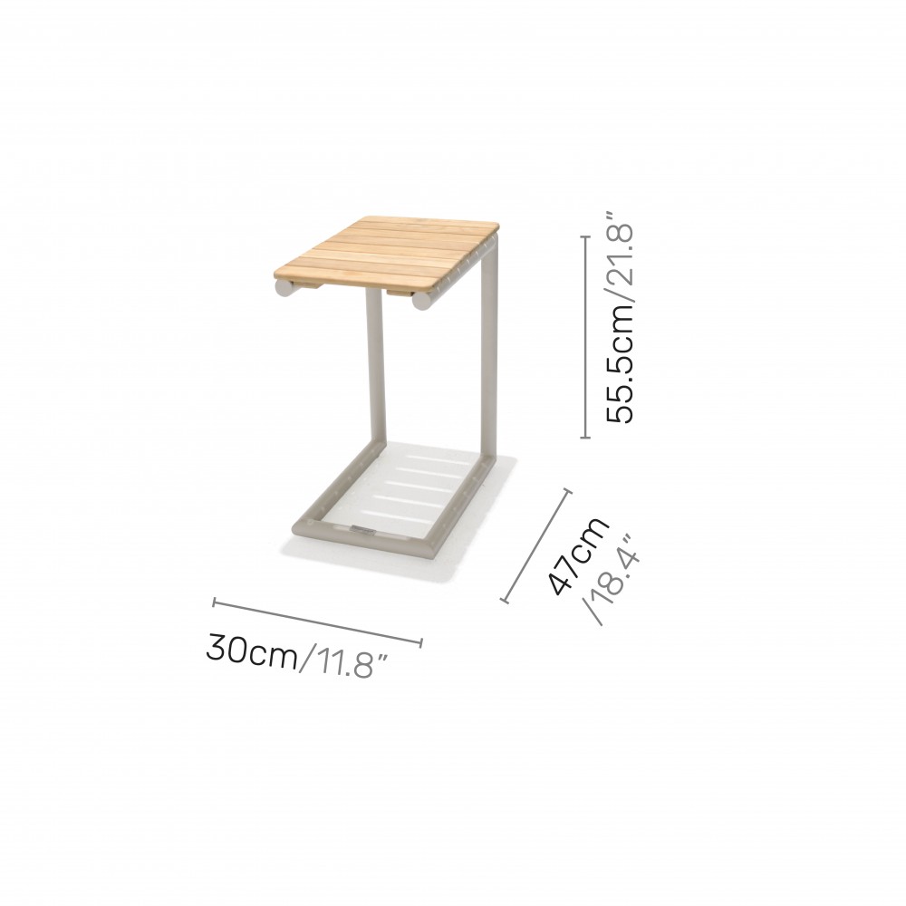 7. PORTALS C SHAPE SIDE TABLE light