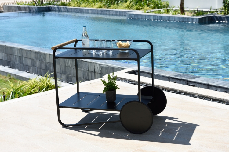 Portals tea trolley (black)